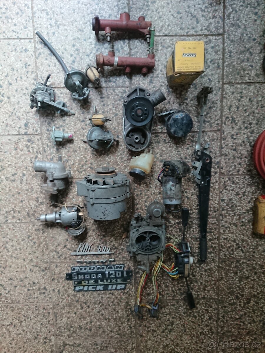 Prodám díly na veterány Fiat 600, Škoda, Volha 24,Favorit - 10