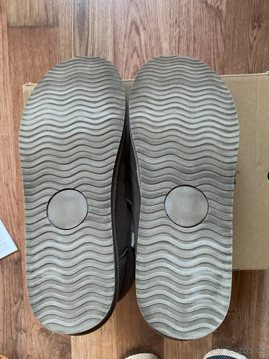 Pánské kožené zimní boty Weinbrenner s kožichem - č. 44 - 10