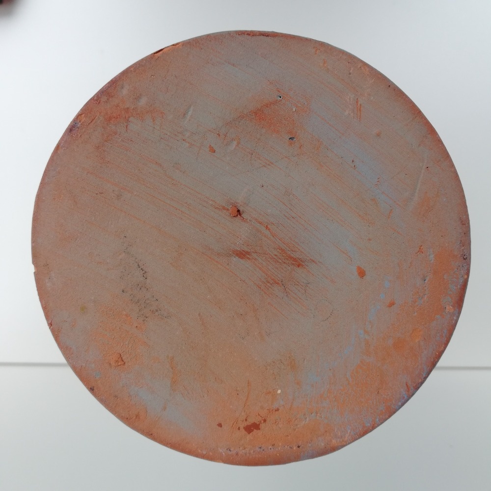 Retro keramická váza modrá mlhovina. - 10