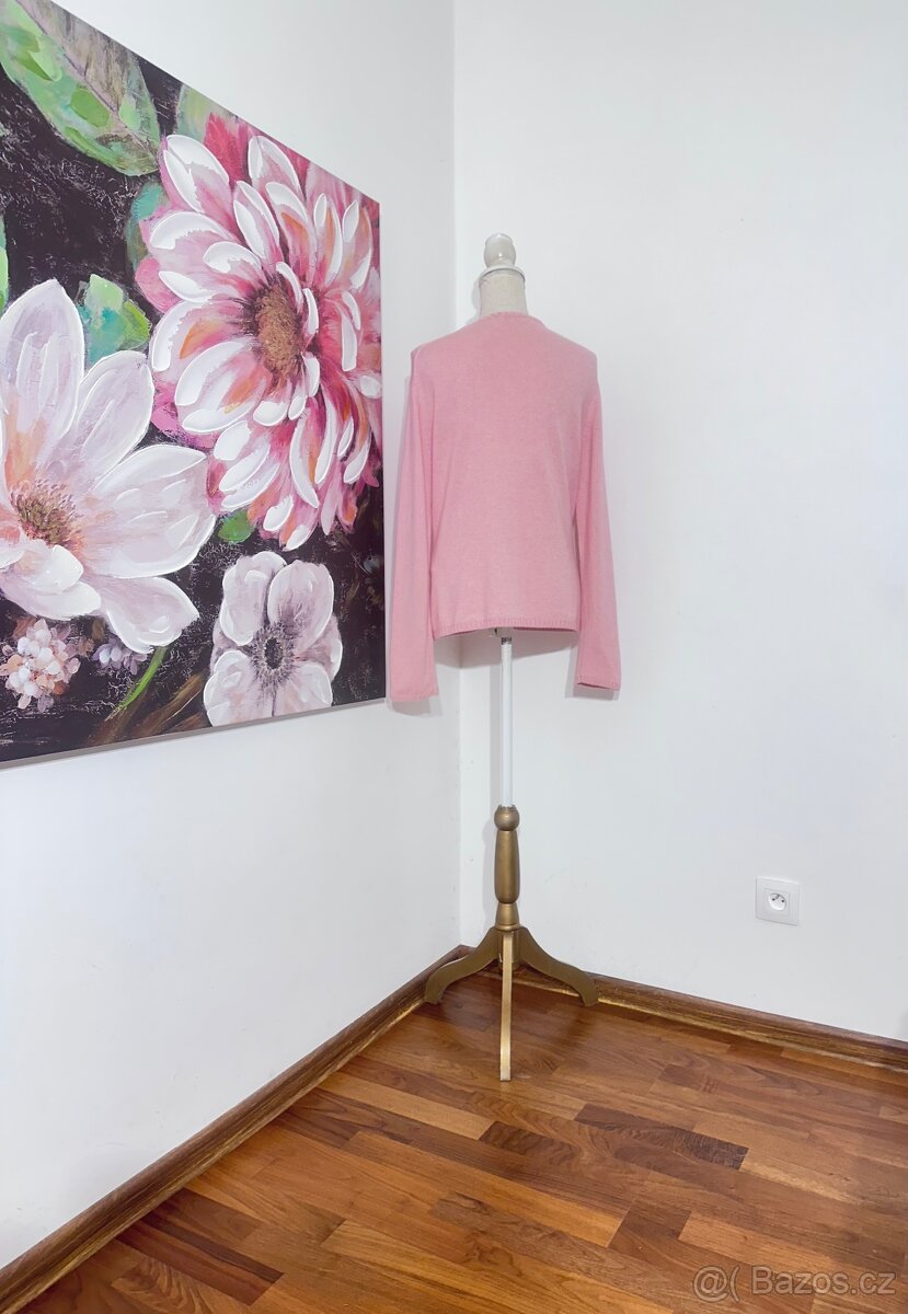 Hedvábné Kašmírový kardigan Insieme - 10