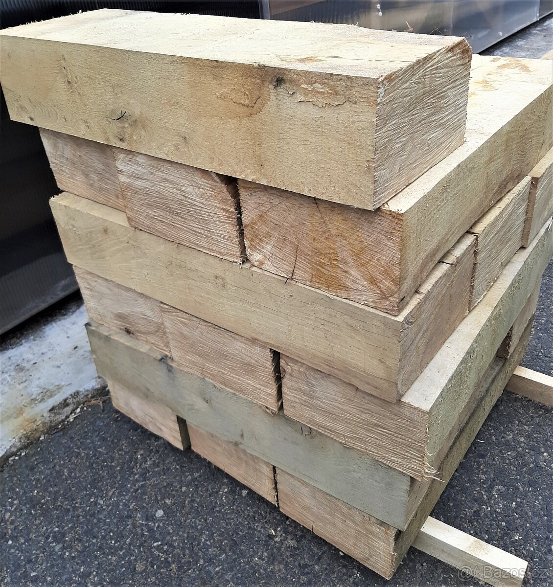 Dubové pražce a hranoly nové, vysušené I. tř. 15x26x400 cm - 10