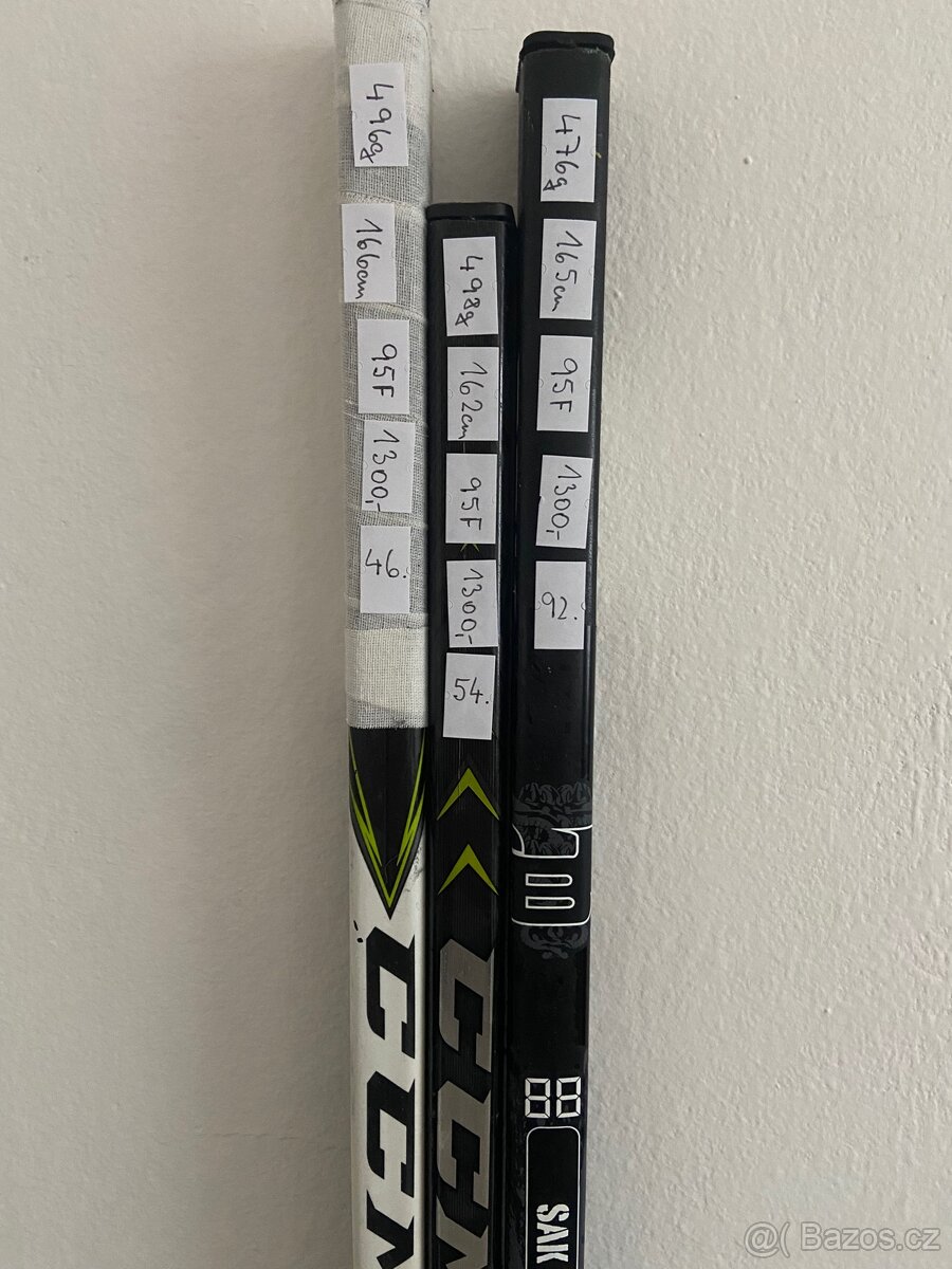 Hokejka CCM PRO3, 49K a SBK 95flex levá ZÁRUKA - 10