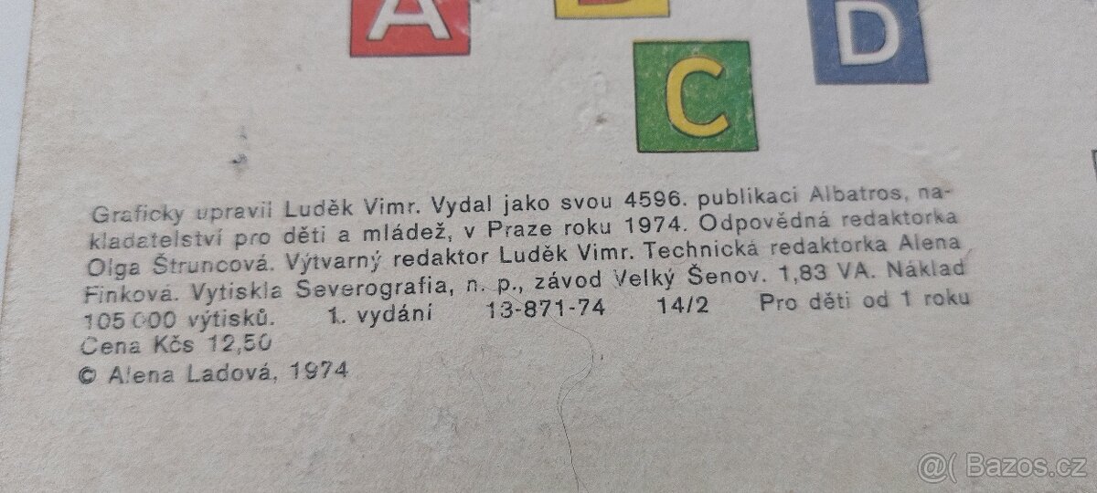 ABCD od Aleny Ladové 1. vydání 1974 - 10