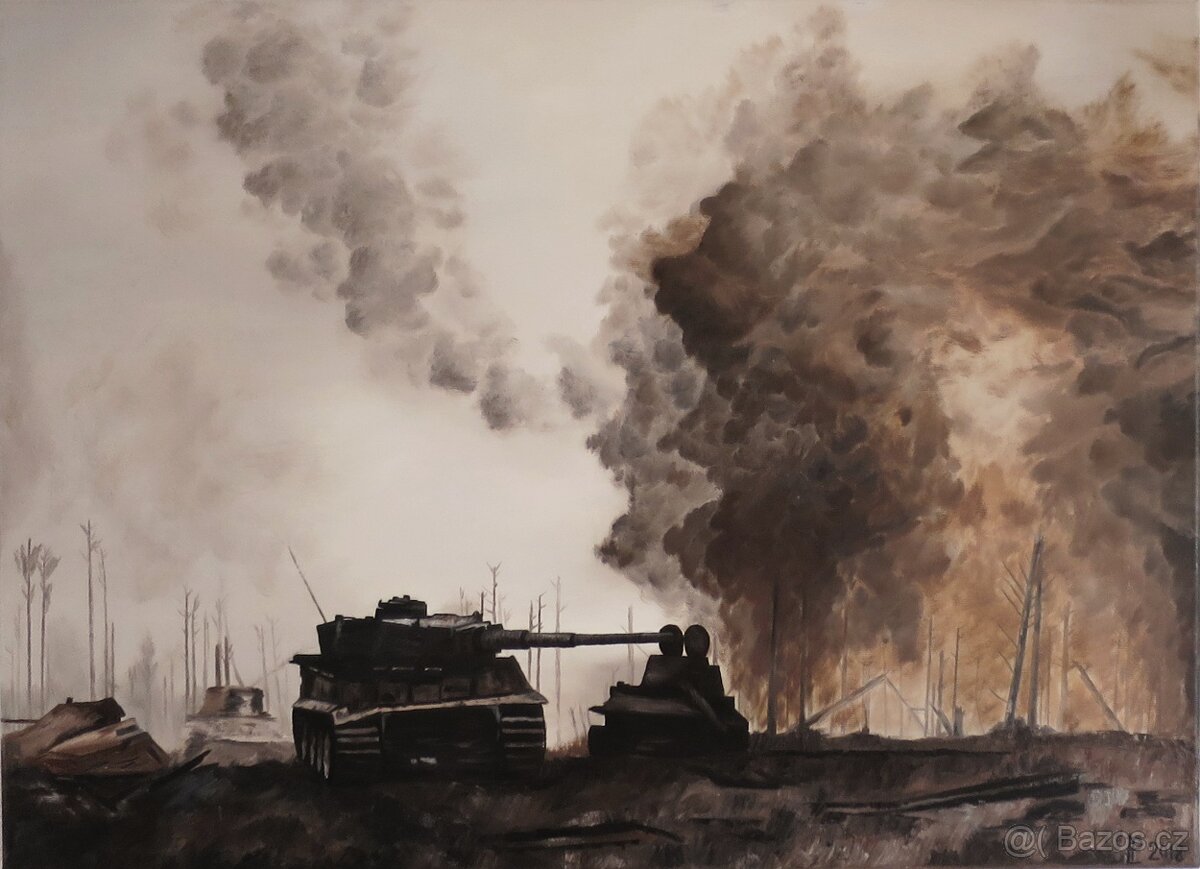 Ručně malovaný obraz – olejomalba – příroda - 10