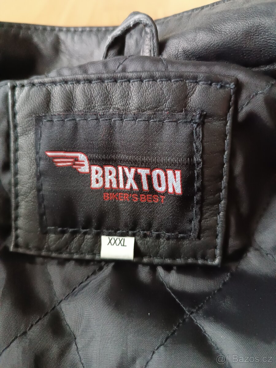 Pánská kožená bunda Brixton, XXXL. - 10