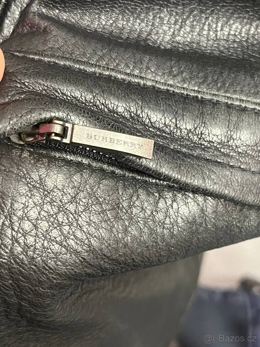 Kožený kabát Burberry London - 10