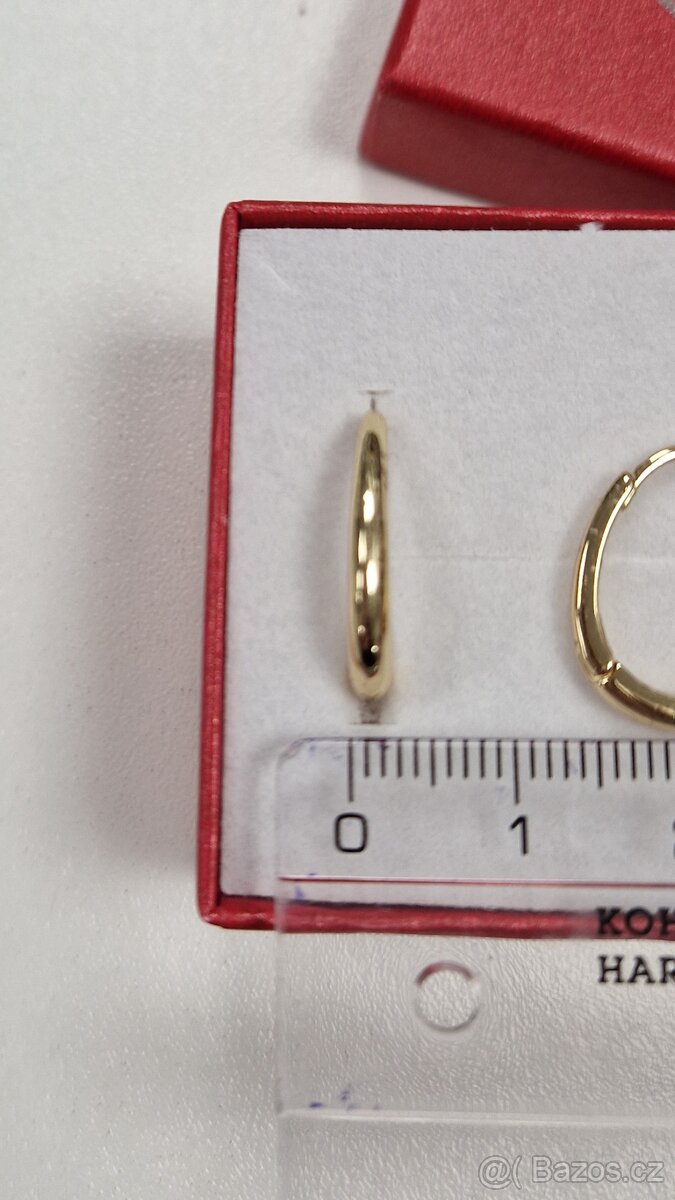 Krásné pozlacené naušnice - 10