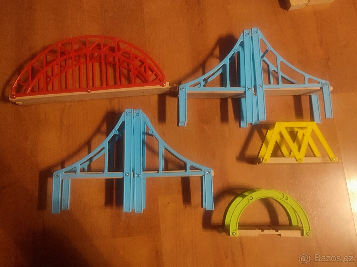 Dřevěné koleje, velká sada - 10