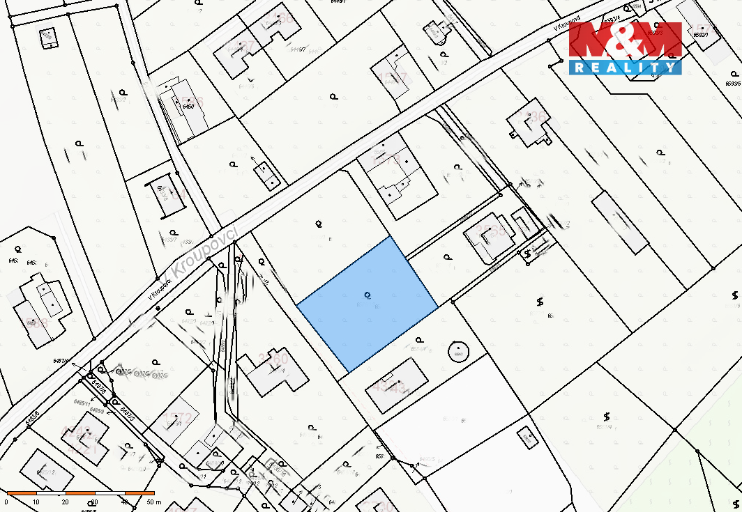 Prodej pozemku k bydlení, 1229 m², Mělník, ul. V Kroupovci - 10