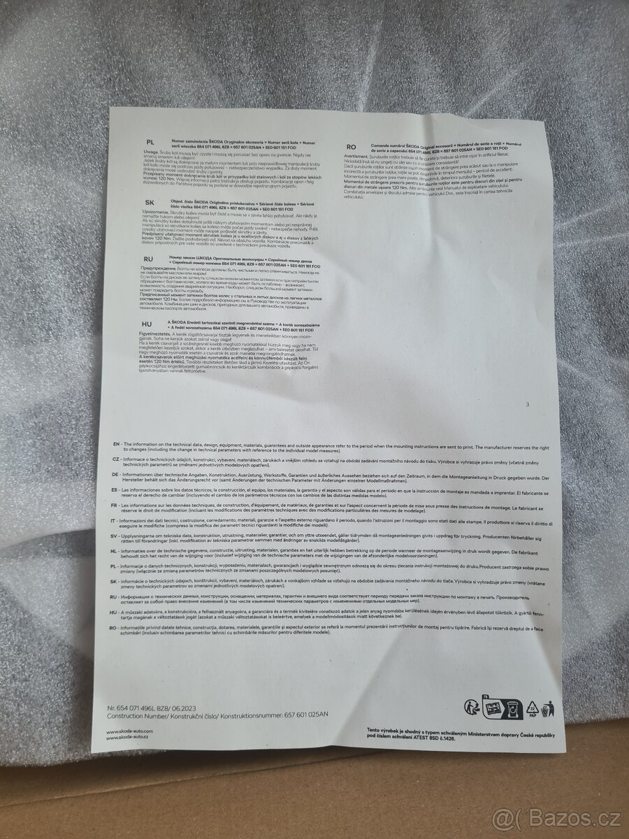 NOVÉ Alu ITALIA 6,0J x 16" ET 35 Kamiq, Scala atd. - 10