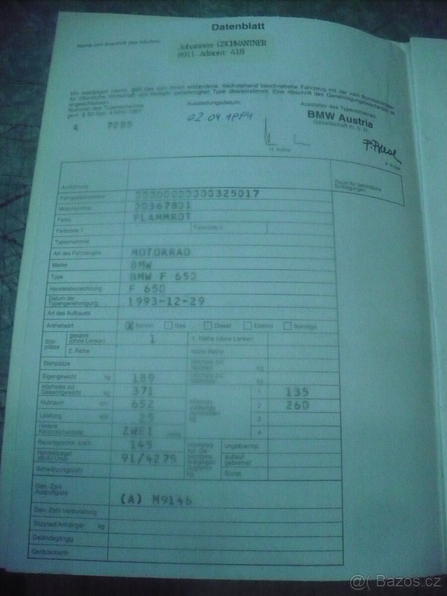 BMW F 650 r. 95 díly - 10