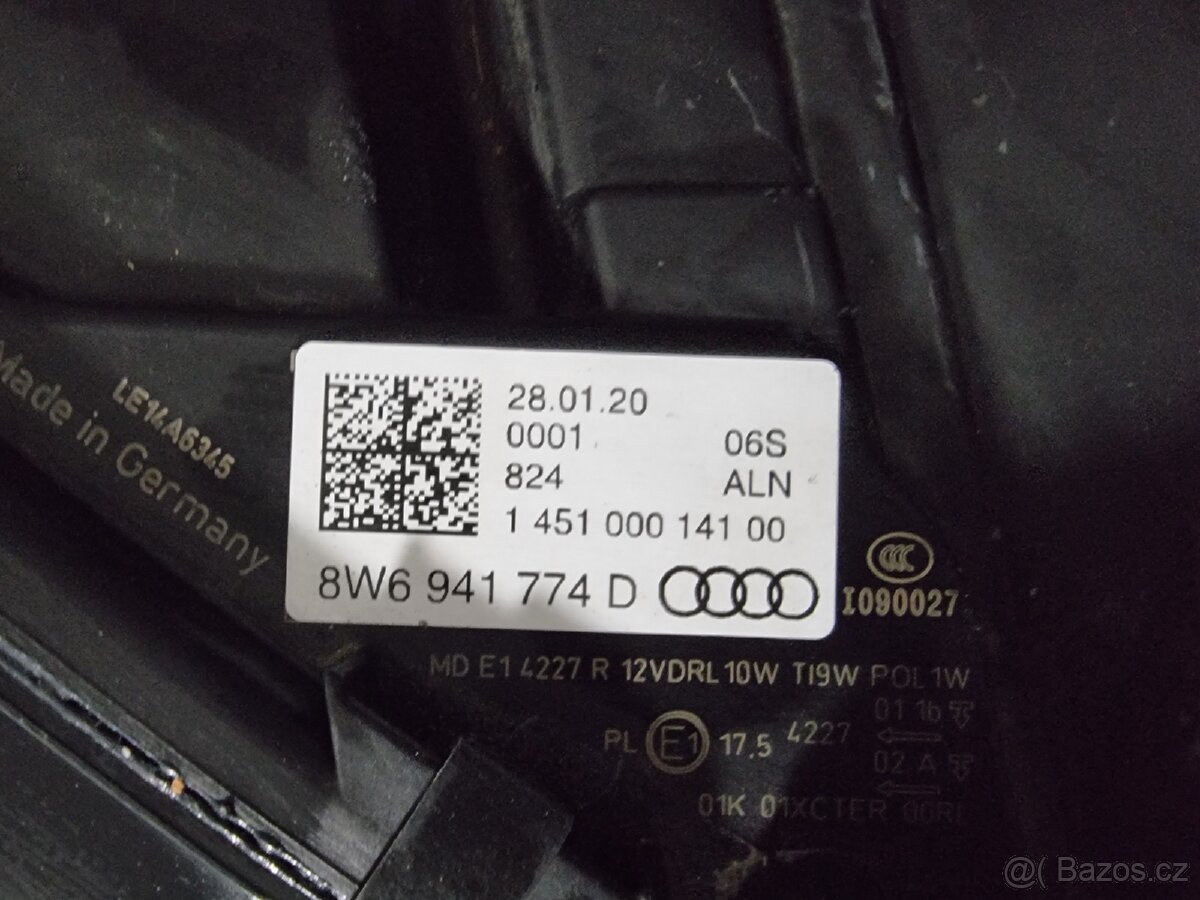 Pravý přední světlomet Audi A5, S5, RS5 - 10