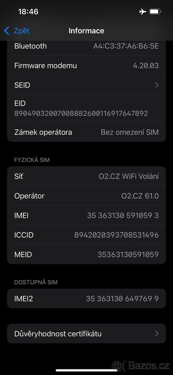 Prodám iPhone 13pro 256Gb Graphite - 10