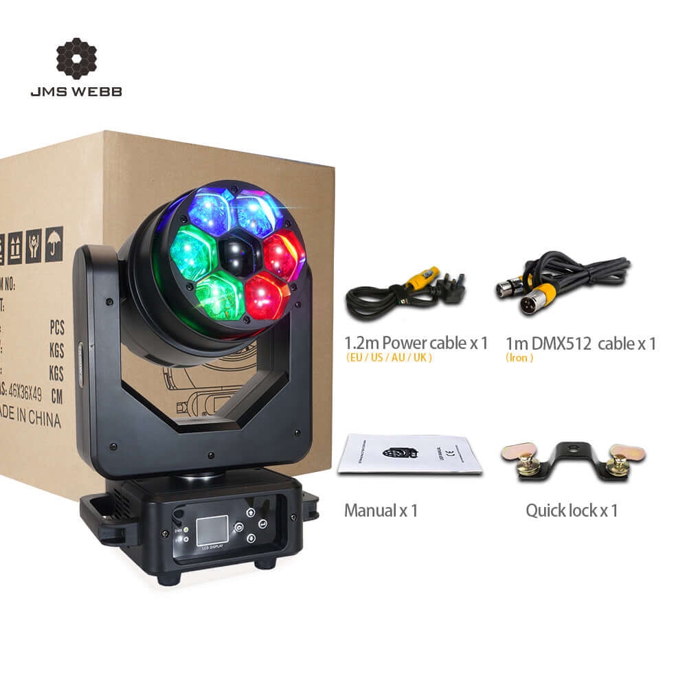 SHEHDS BeeEye 7x20W LED Beam & Wash Otočná hlava - 10
