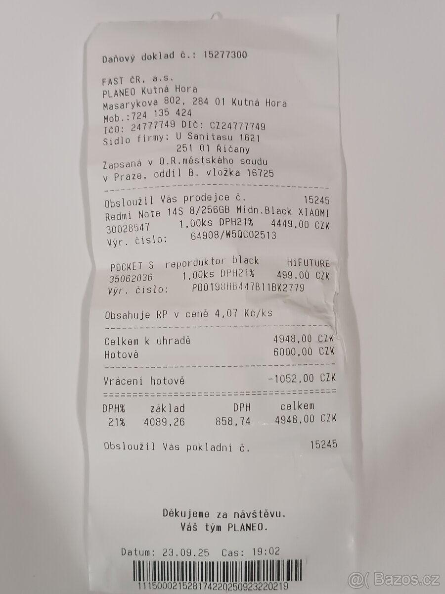 Xiaomi Redmi Note 14S 8GB/256GB V ZÁRUCE - 10