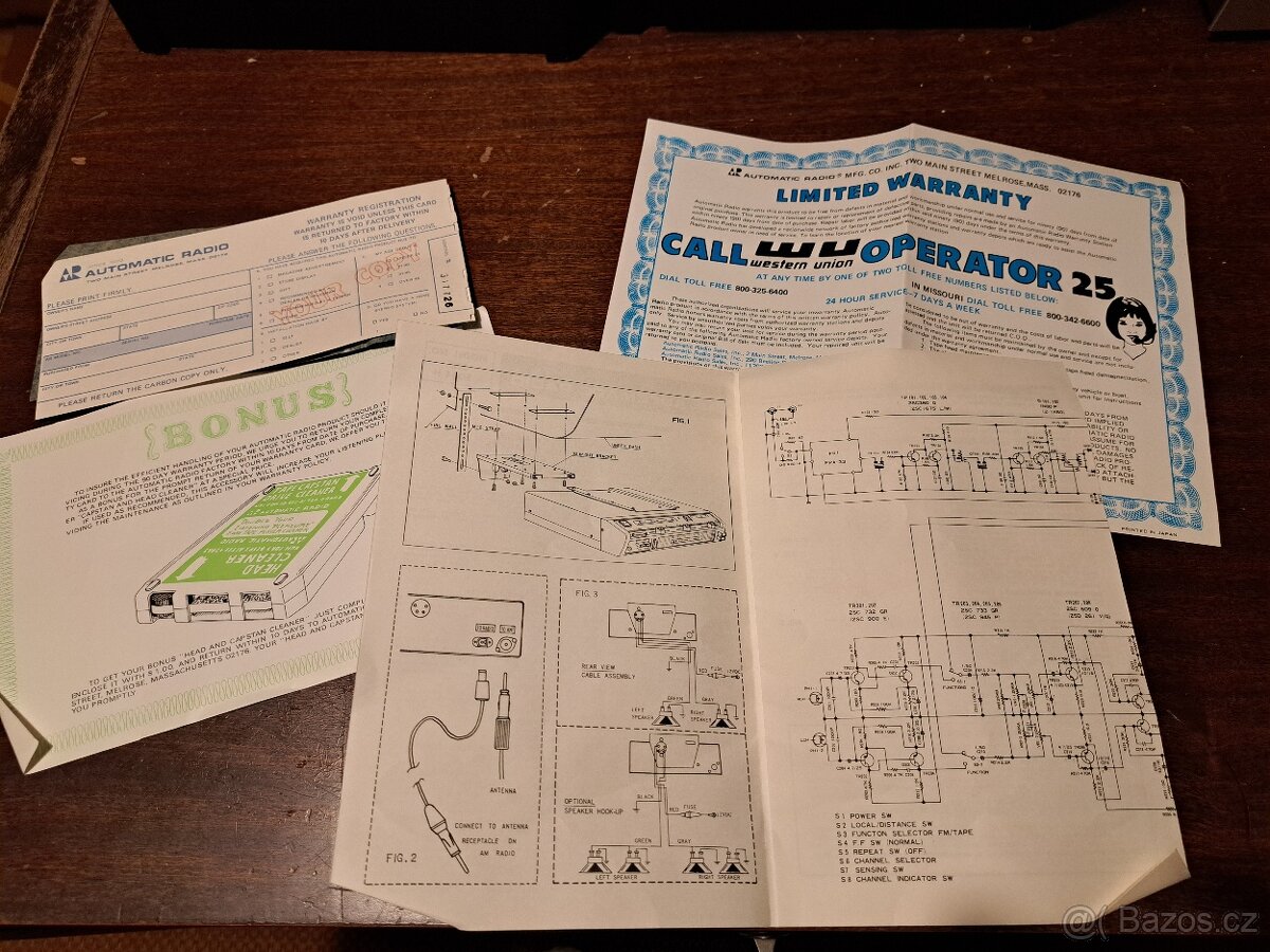 Stereo autorádio + 8 track player do ameriky - ÚPLNĚ NOVÉ - 10