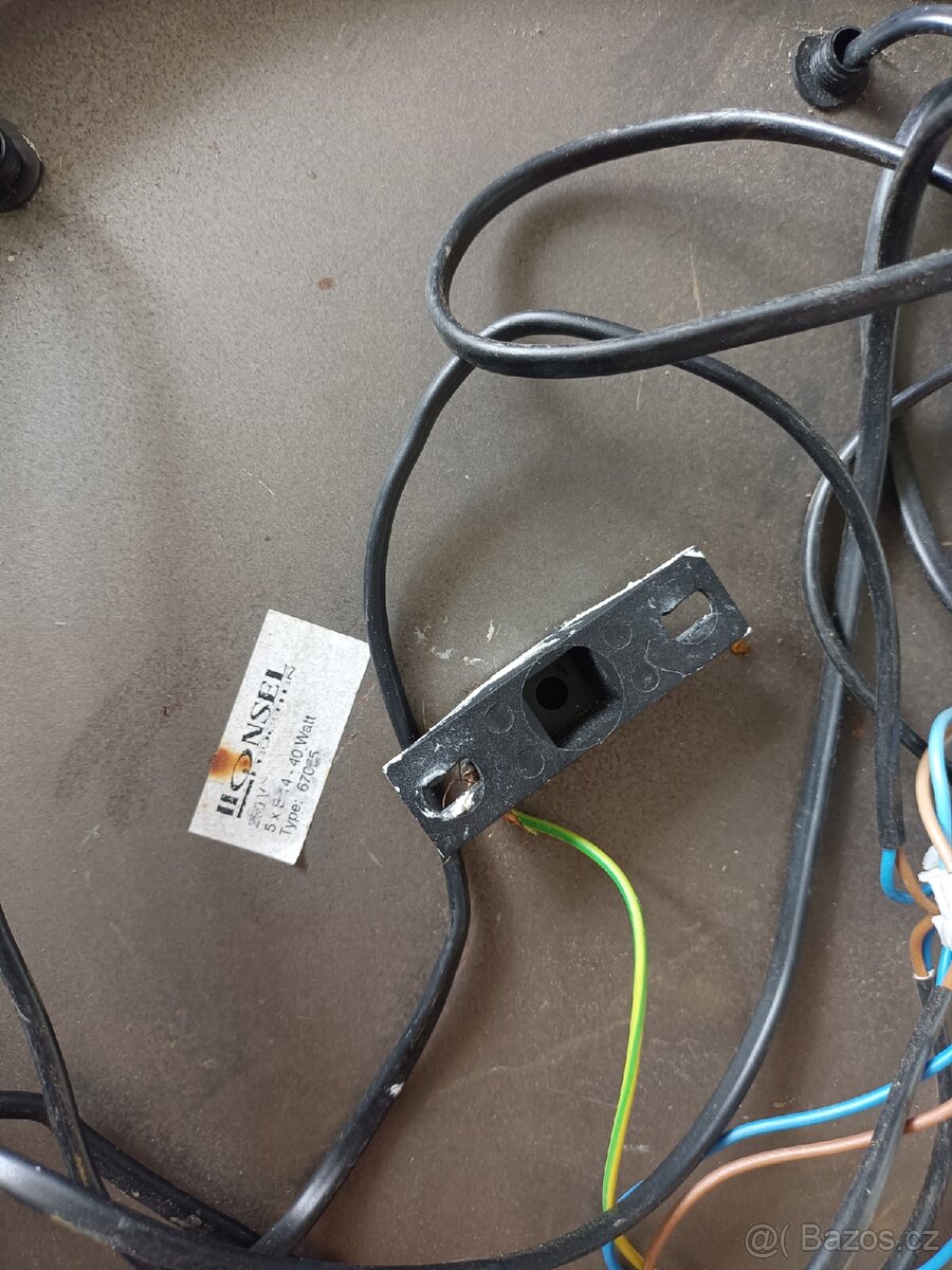 Tiffany lustr 5 ramen,není prasklin, - 10