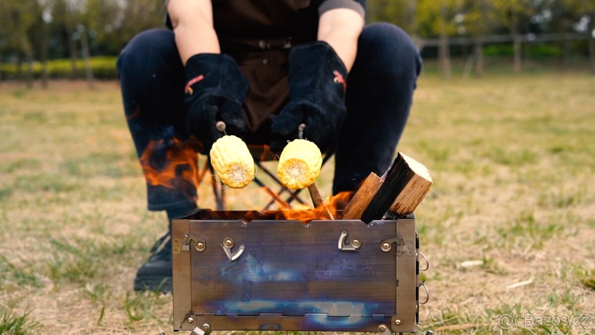 WINNERWELL®Outdoor Přenosná Kamna FASTFOLD 0.9KG TITANOVÉ - 10