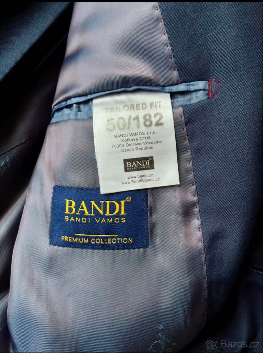 Pánský oblek BANDI 50/182 Tailored Fit - 10