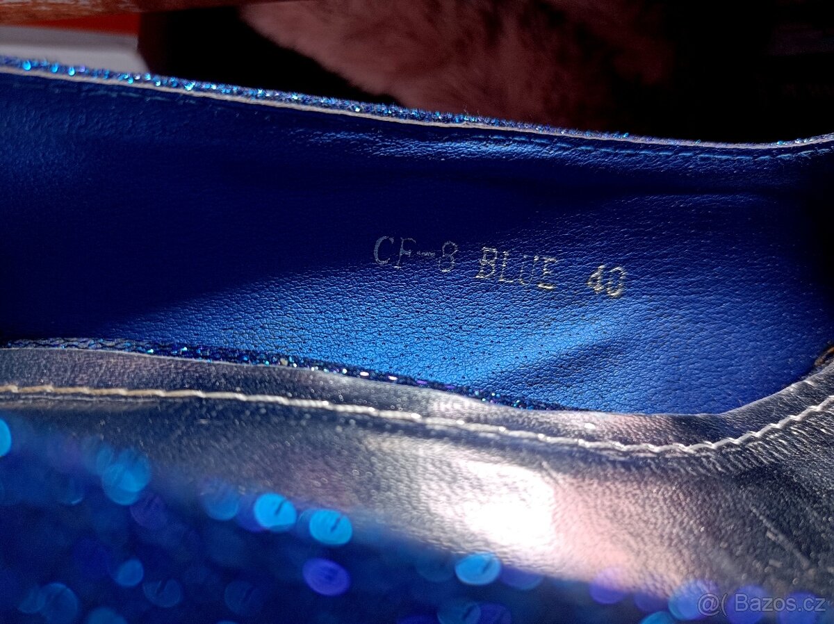 Plesové modré lodičky - 10