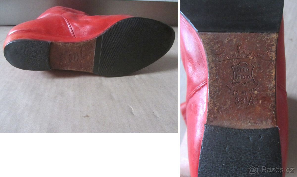 Vintage 80s dámské značkové shrnovací kozačky - 10