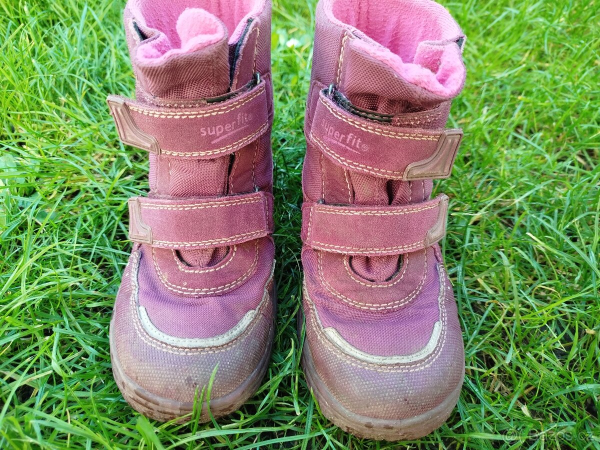 Zimní fialové boty Superfit vel. 34 šíře W - 10