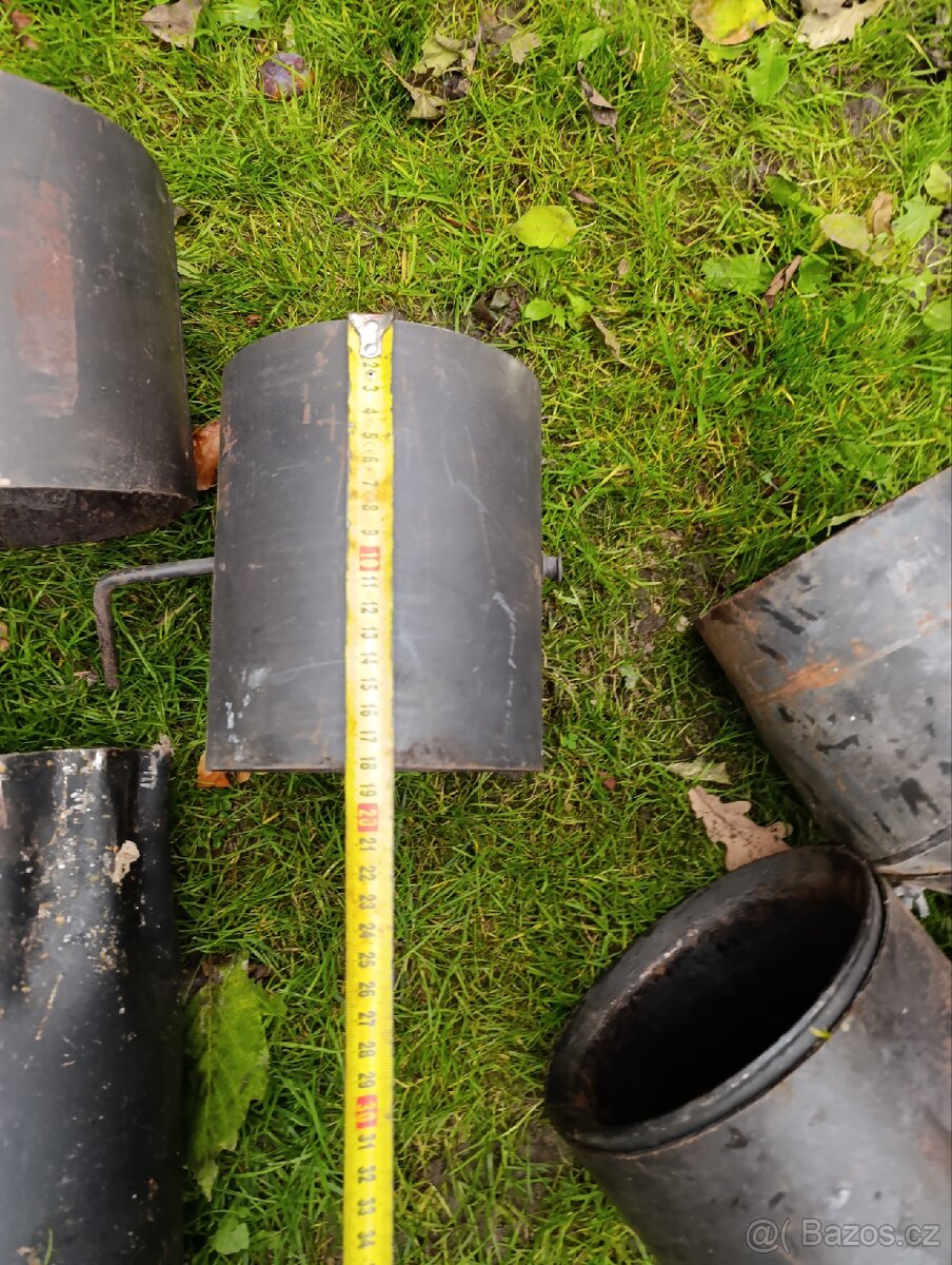 Silnostěnné, komínové roury - černý plech - 10