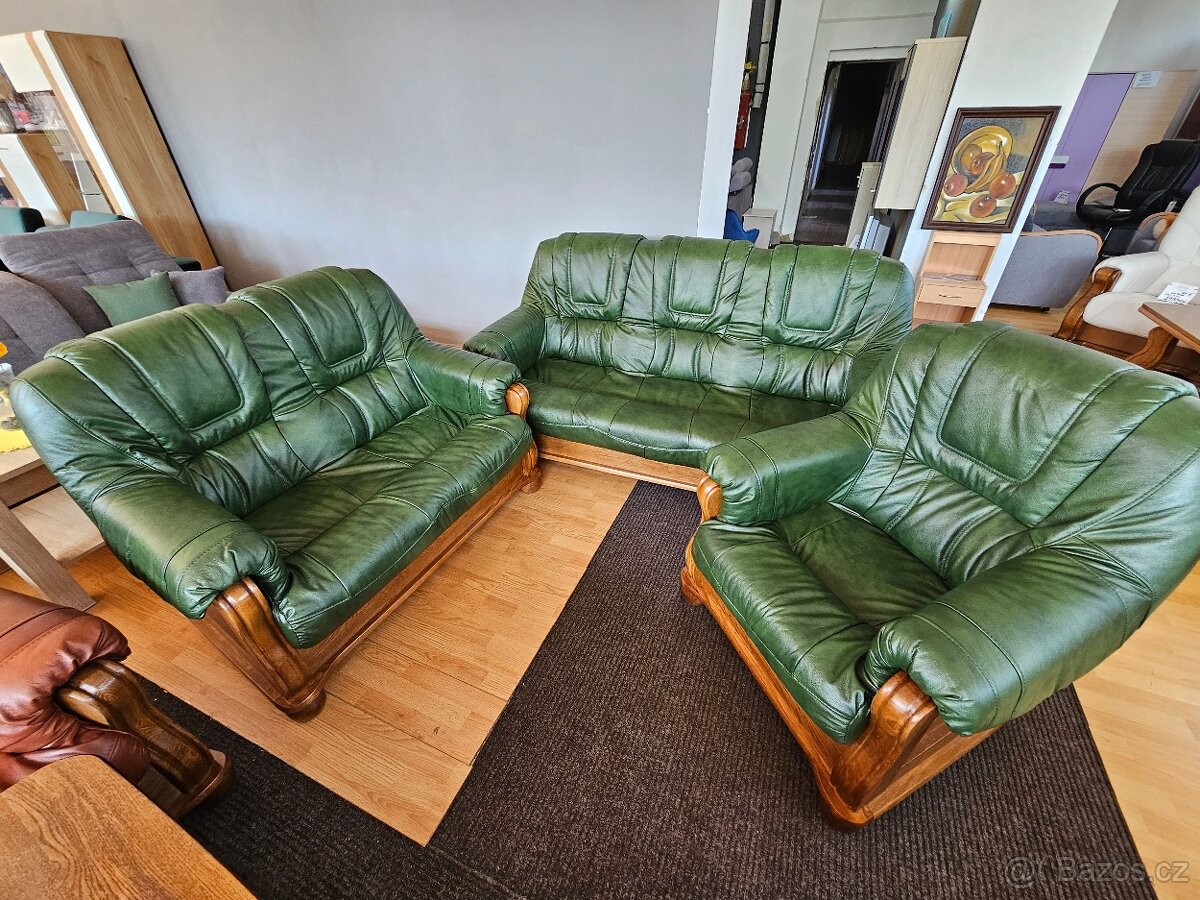 Kožená sedací souprava Romek 3+2+1 - 10