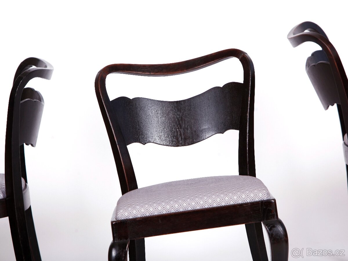 Jídelní židle THONET, nové čalounění, 4 kusy. - 10