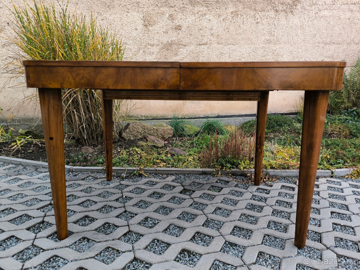 Art Deco jídelní rozkládací stůl Jindřich Halabala - 10