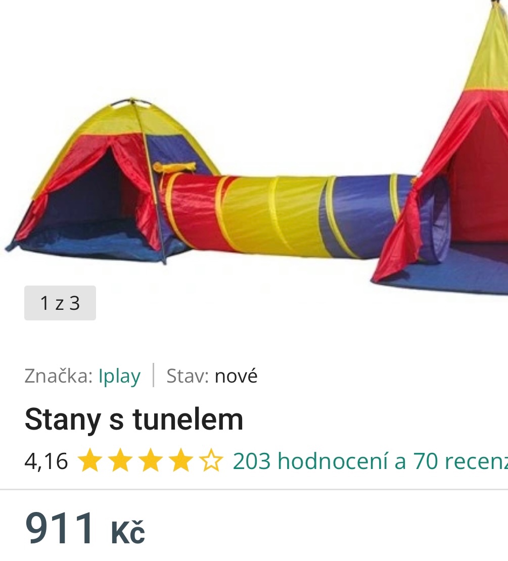 Dětský stan s tunelem - 10
