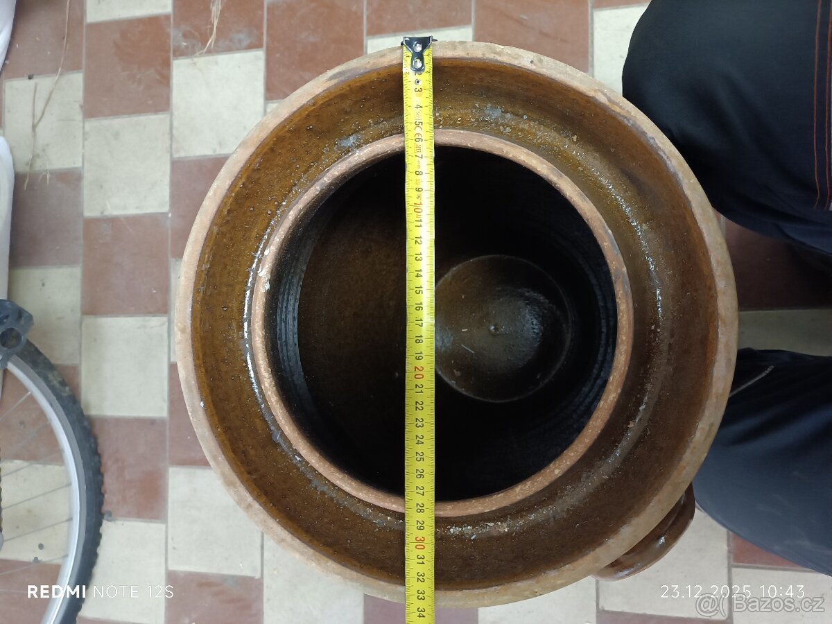Zelák , keramický sud na zelí 30l - 10