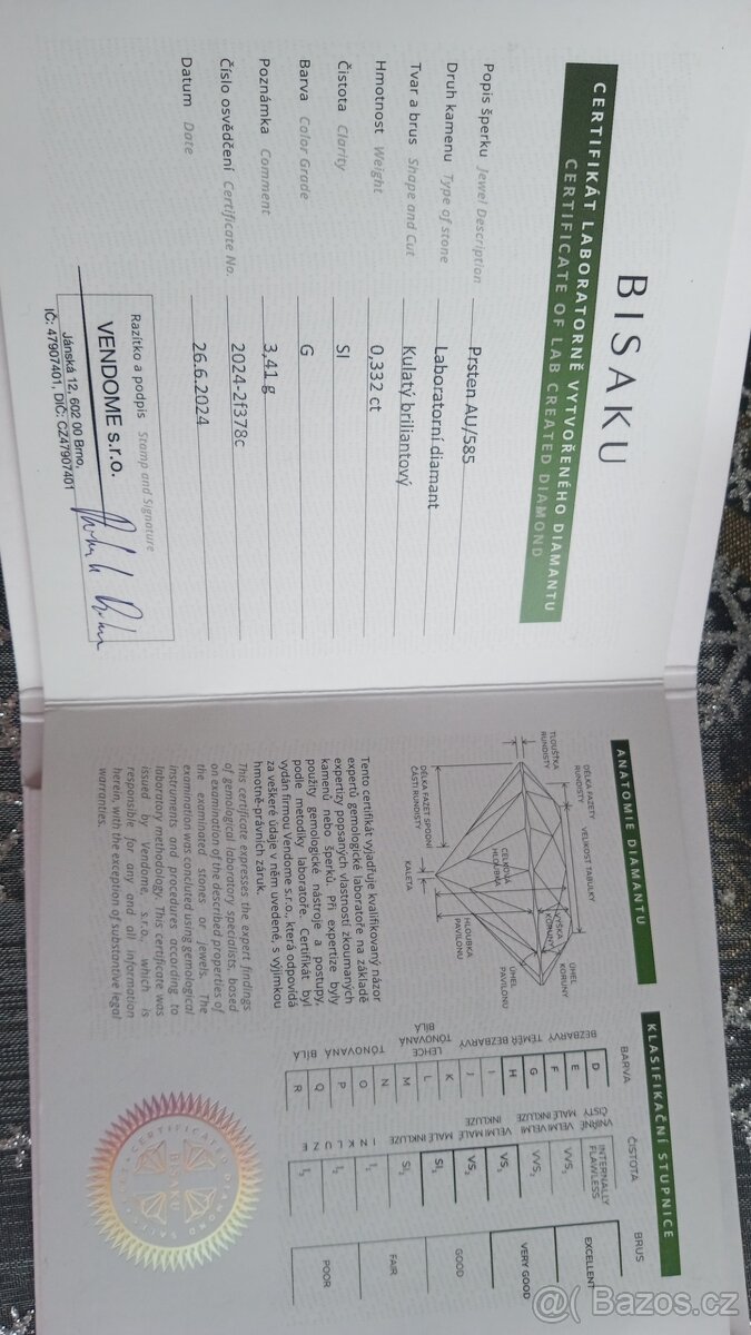 Diamantový prsten Bisaku - 10