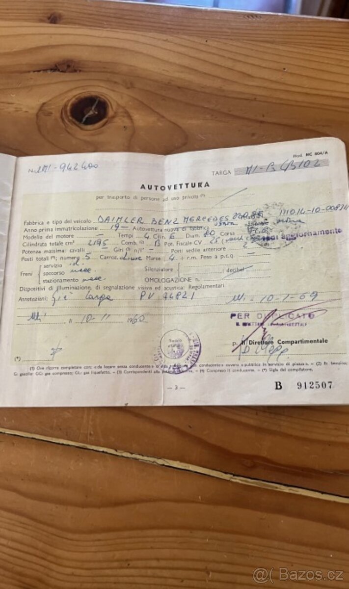 Mercedes Benz SE 220 1959 - 10