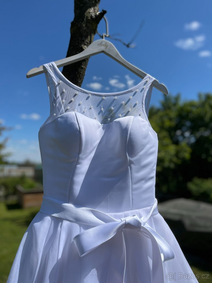 Svatební šaty Elody vel. S, spodnička,závoj,podvazek zdarma - 10