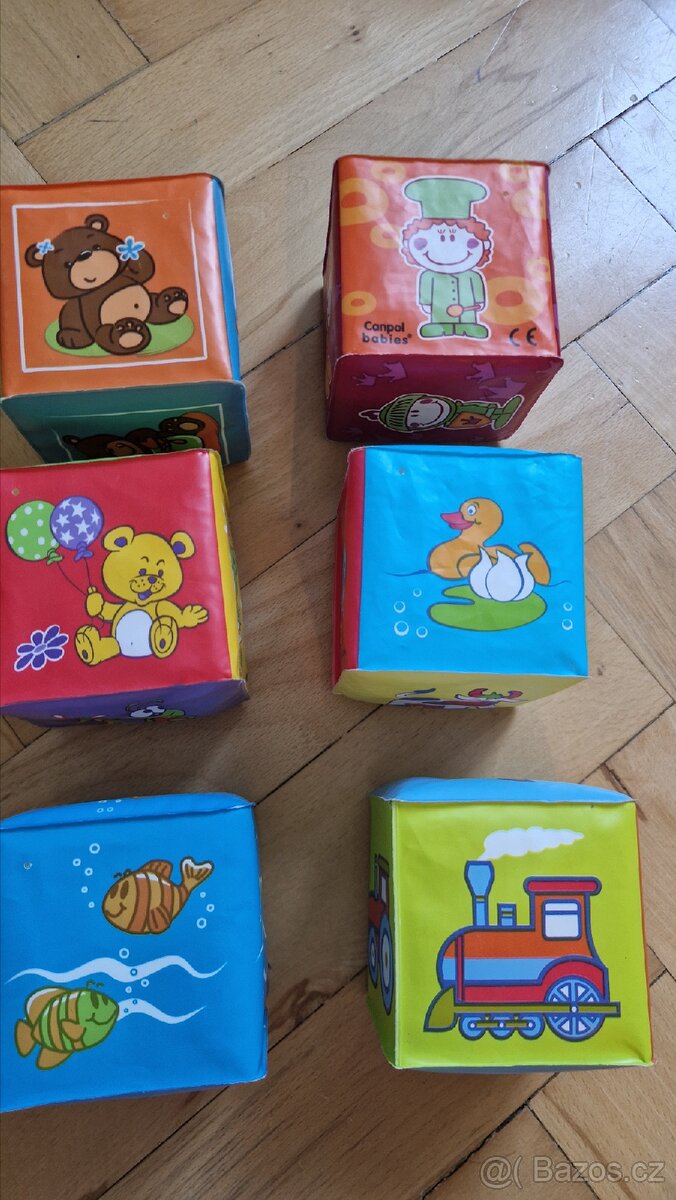 Chrastítko Fisher-Price, měkké kostky, knížka do vody - 10