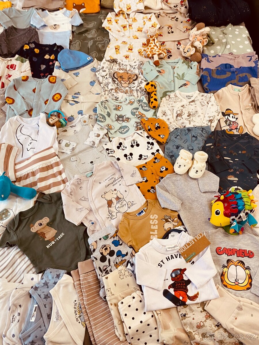 Balík oblečení na miminko 0-6 měsíců - 10