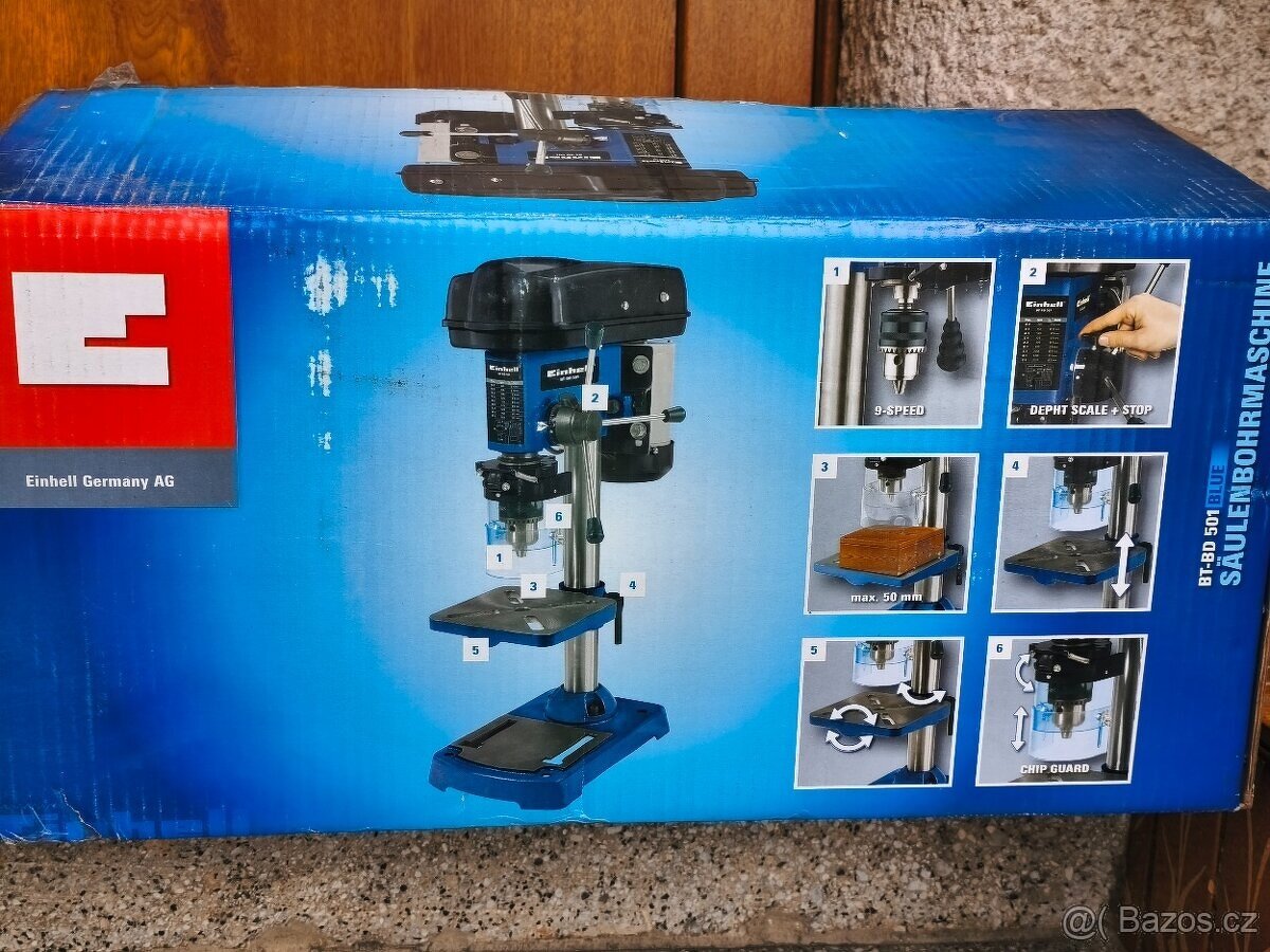 Prodám NEPOUŽITOU stolní vrtačku EINHELL -500 W. - 10