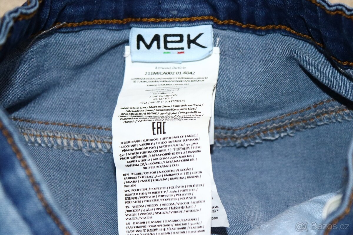 Parádní džínovo-tylová sukně MEK vel. 122/128 - 10