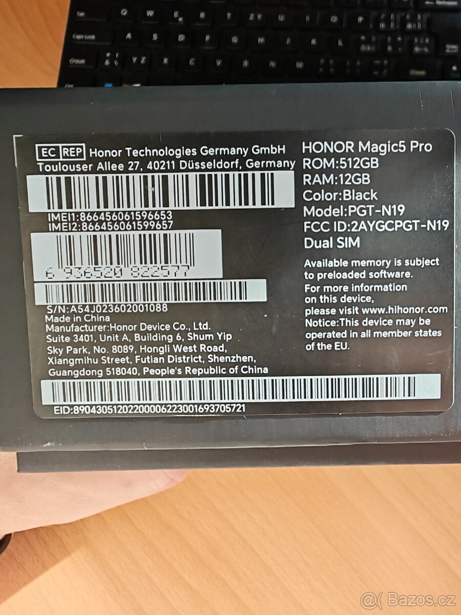 Honor Magic 5 Pro - černý, 512GB paměť - 10