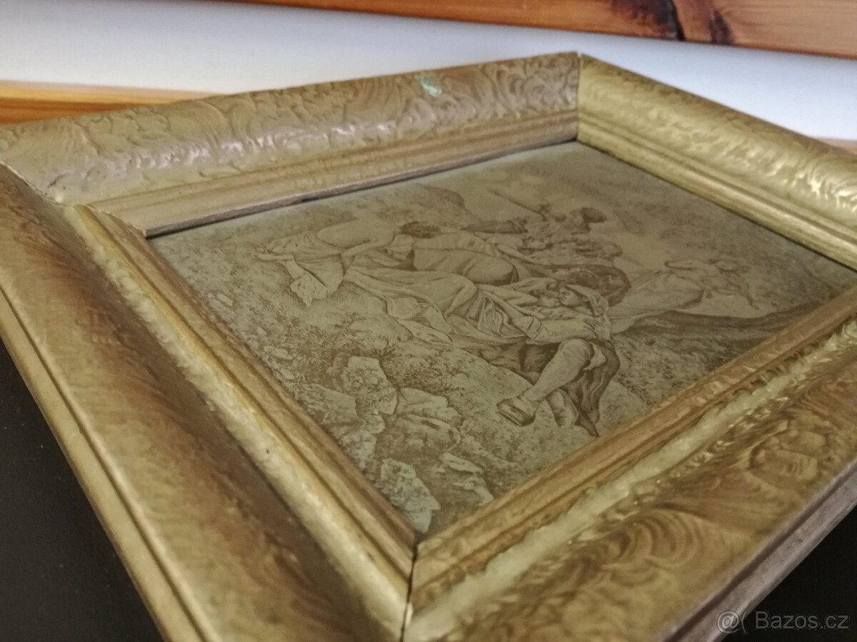 Obrazy - rytiny, Kde domov můj a Karlův most - 10