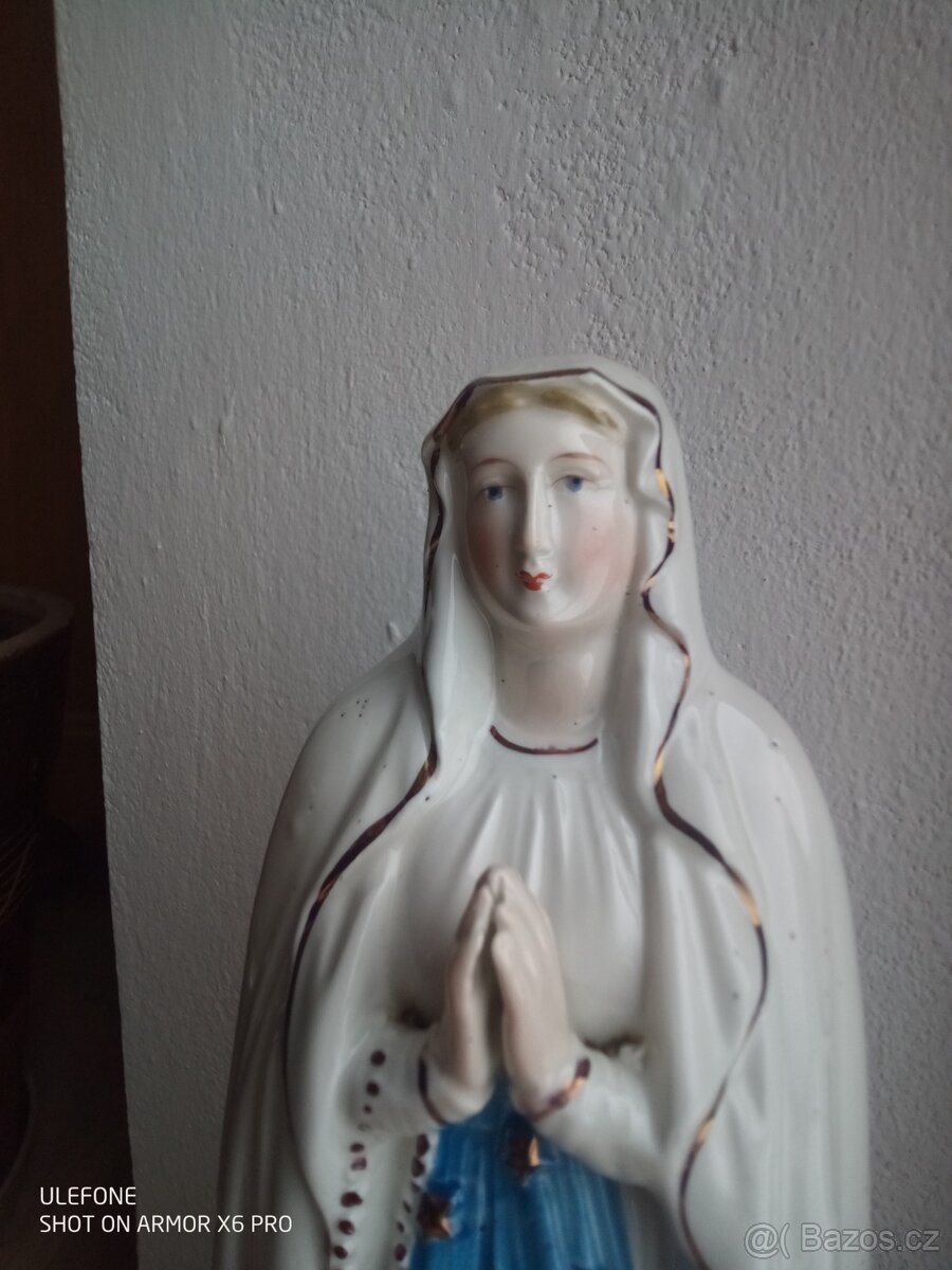 Socha Panny Marie starožitná - 10