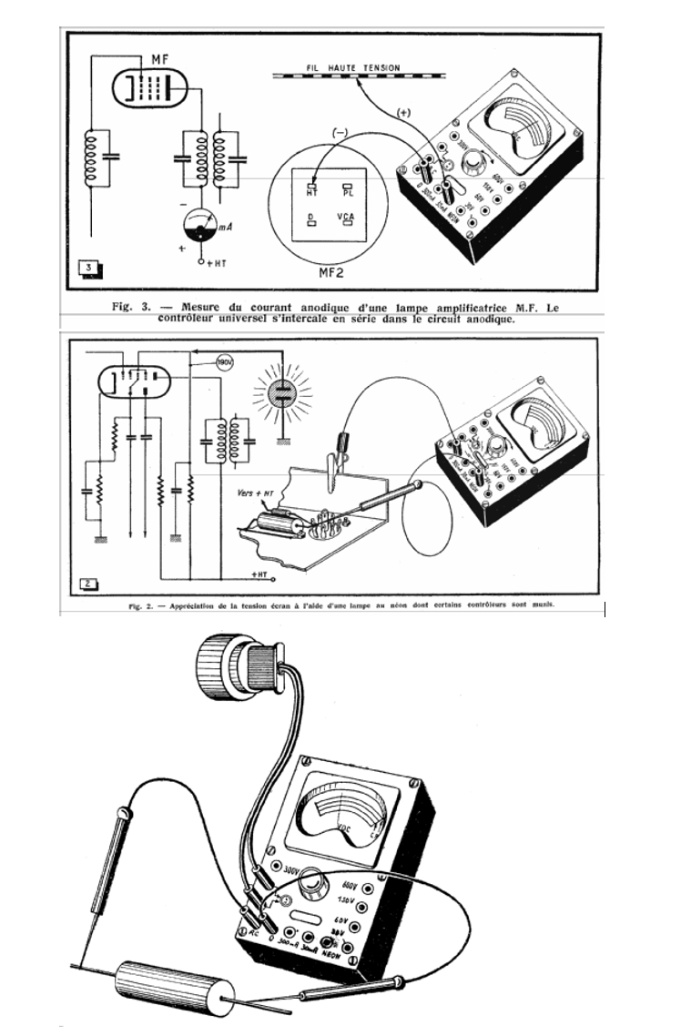 Historický analogový francouzský multimetr VOC - 10