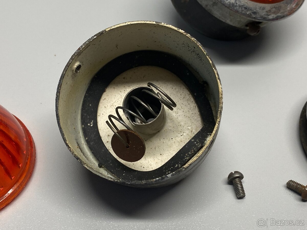 blinkr světlo blikač staré směrové světlo skleněné - 10