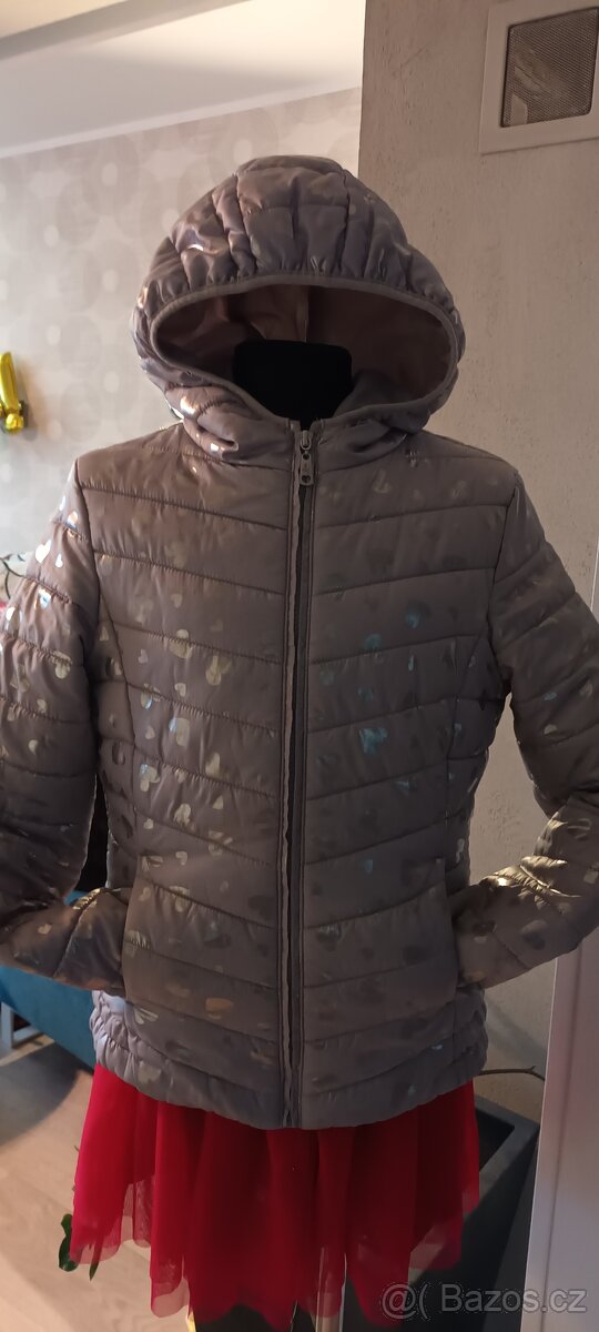 Šedo-stříbrná bunda Terranova vel. 12 let - 10