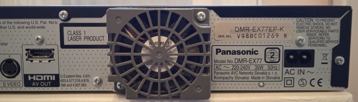 PANASONIC DMR-EX77EP-K HDD/DVD RECORDER - 10