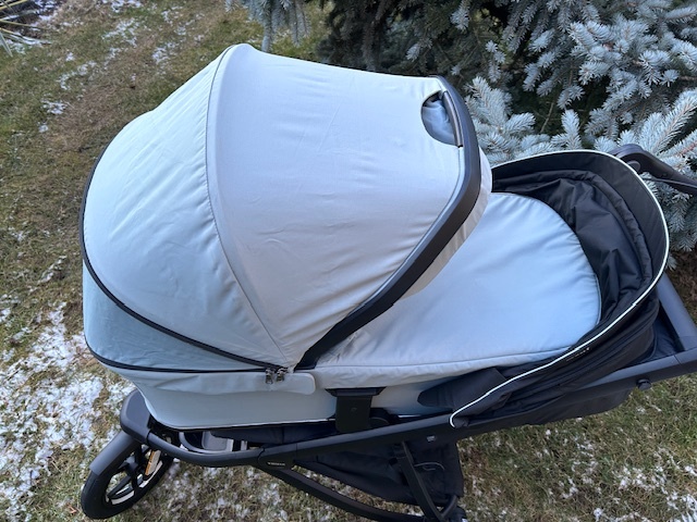 Thule Urban Glide 3 Black + hluboká korbička + pláštěnka - 10