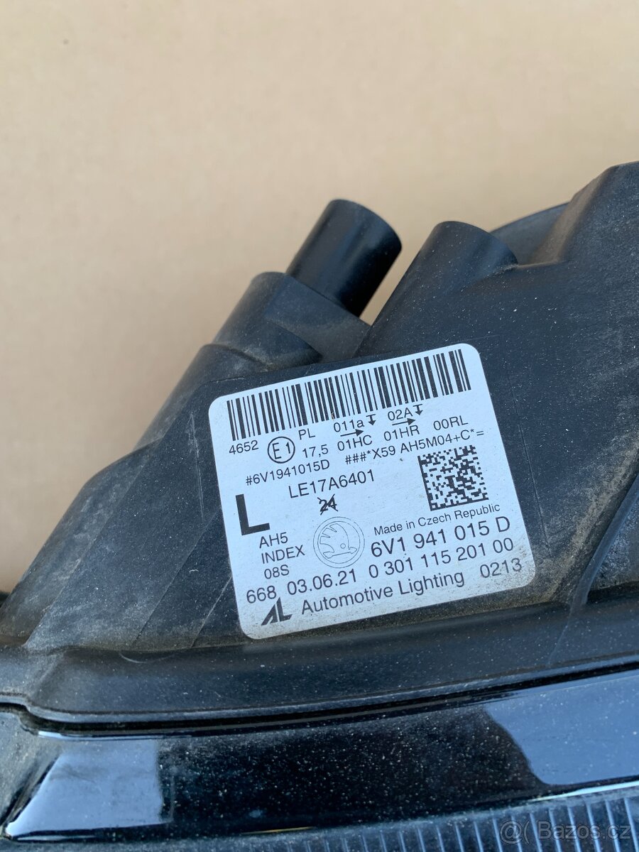 LED ŠKODA Fabia 3 III 6V0 lift svetla pravy prave levy leve - 10