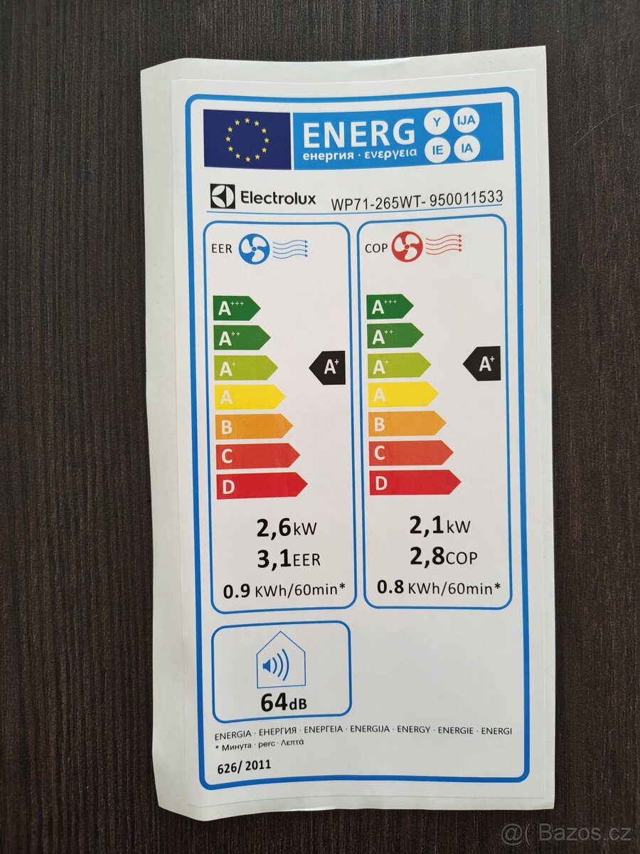 Electrolux WP71-265WT Klimatizace Well P7 přenosná - 10