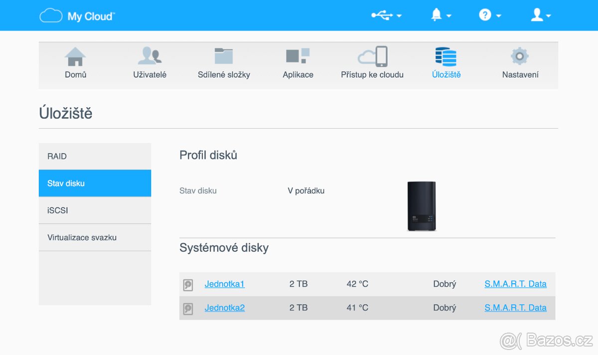 NAS WD My CLOUD EX 2 ULTRA 4TB - 10